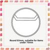10pcs/Set CPP Badge Protective Sleeves Round 63/83mm Badge Protector Case  For 58/75mm Badge Storage