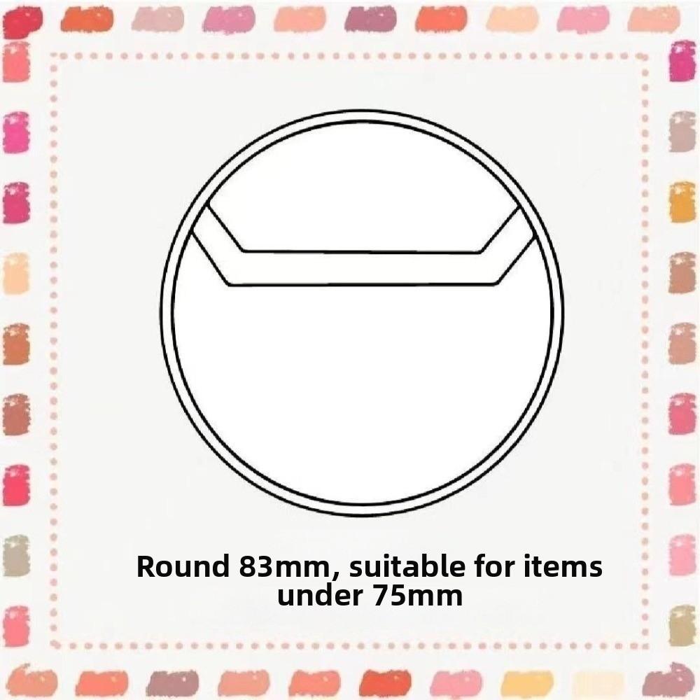 10pcs/Set CPP Badge Protective Sleeves Round 63/83mm Badge Protector Case For 58/75mm Badge Storage