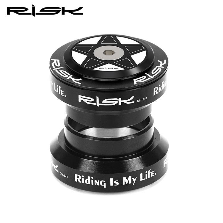 RISK 34mm Straight Tube Headset with Cane Creek Bearings for 28.6mm Fork Road/Fixed Gear Bikes