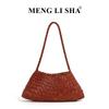 Borsa intrecciata fatta a mano: Borsa a Tote Retro alla Moda, Versatile da Portare Sottobraccio o a Spalla, Perfetta per Mamma e Bambino.