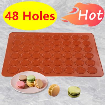 48/30 Trous Antiadhésif Silicone Macaron Macaron Pâtisserie Four Moule Plaque Tapis Moule DIY Outils Utiles DIY Gâteau Ustensiles de Cuisson Moule