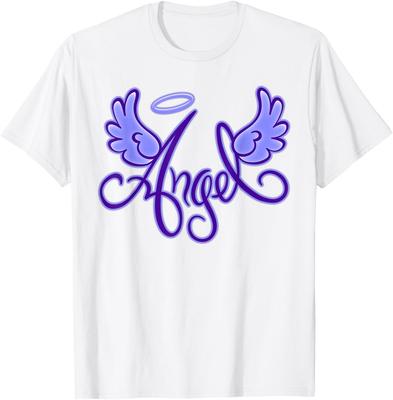Retro 90er 00er Throwback Engelsflügel Y2K Ästhetik T-Shirt
