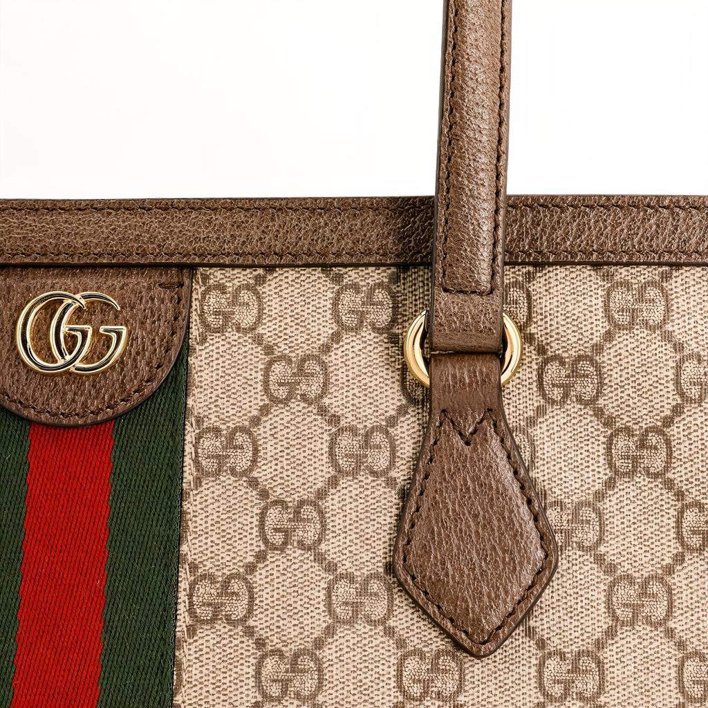 Gucci Ophidia GG Średnia Torba Beżowa/Hebanowa Unisex Torby Beżowy 631685-96IWB-8745