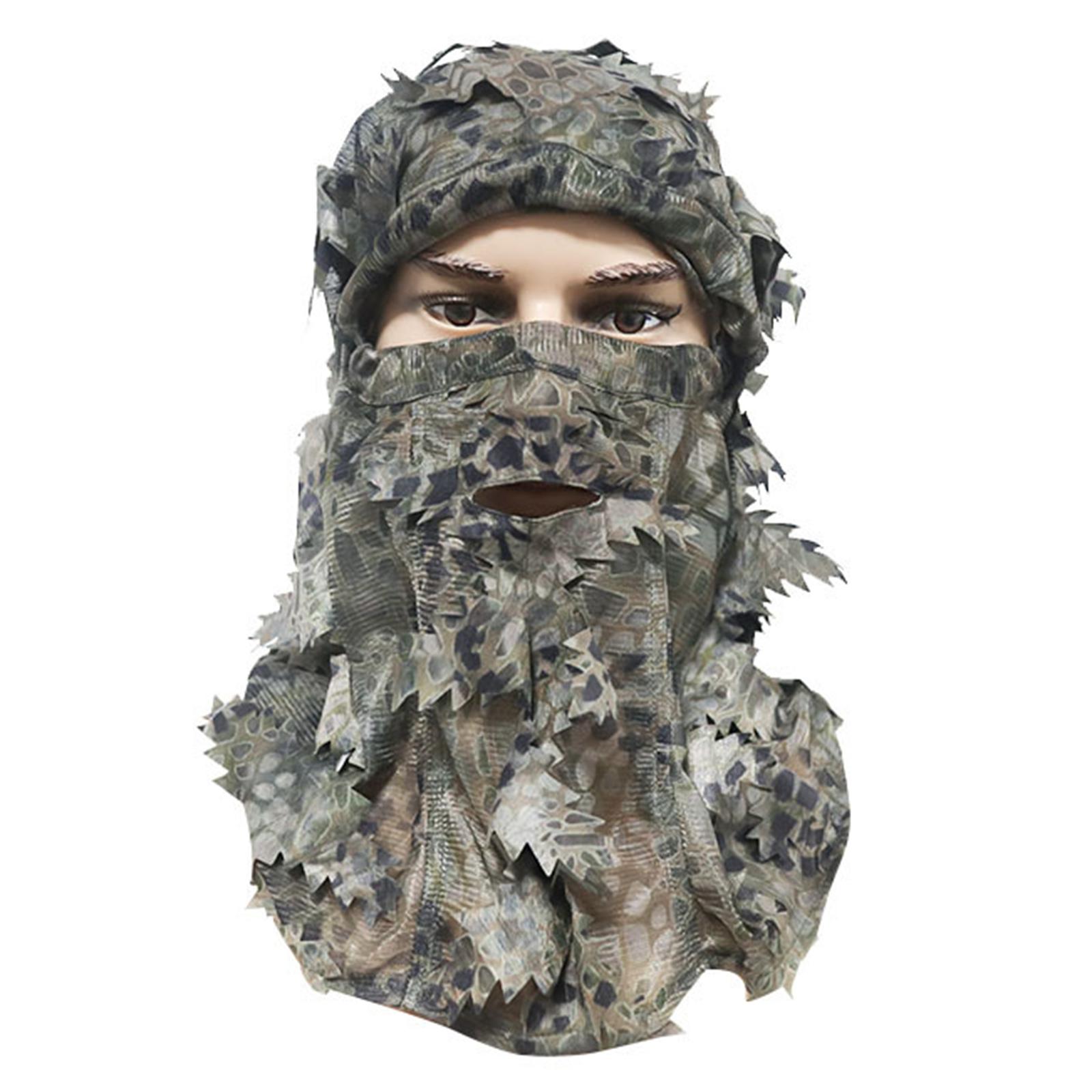 

Camo Hat Cosplay Hunter Outdoor Hats Balaclava Outdoor Headgear Trash Suits for Spring Summer Hat Outdoor Hunting E