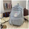 School bag new high value fresh sweet candy color backpack junior high school students lightweight travel backpack
