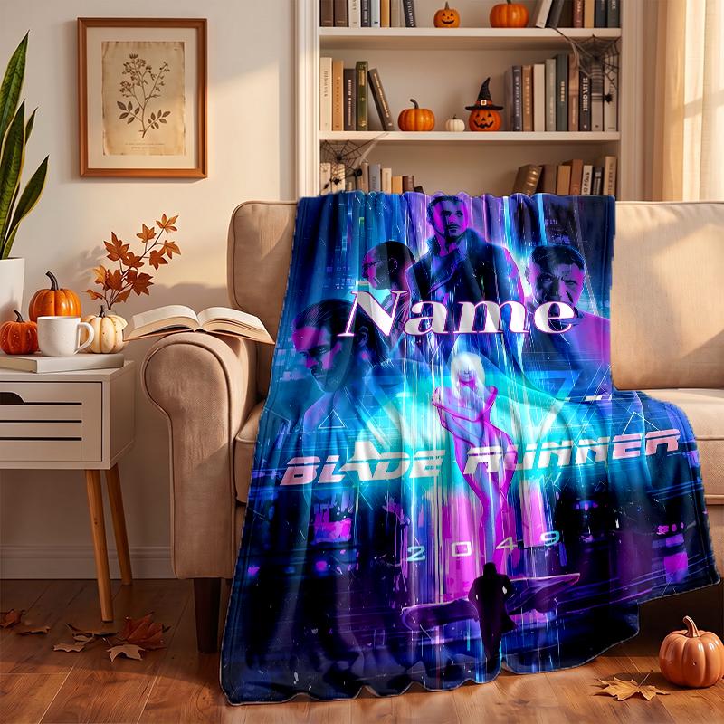 Blade Runner Custom Flannel Blankets Soft Warm Cozy Throws for Home Decor Holiday Gifts