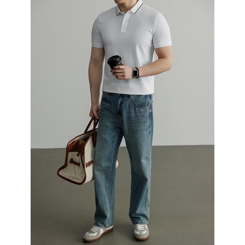 Hengyuanxiang Men's Cool-Feel Short Sleeve POLO Shirt