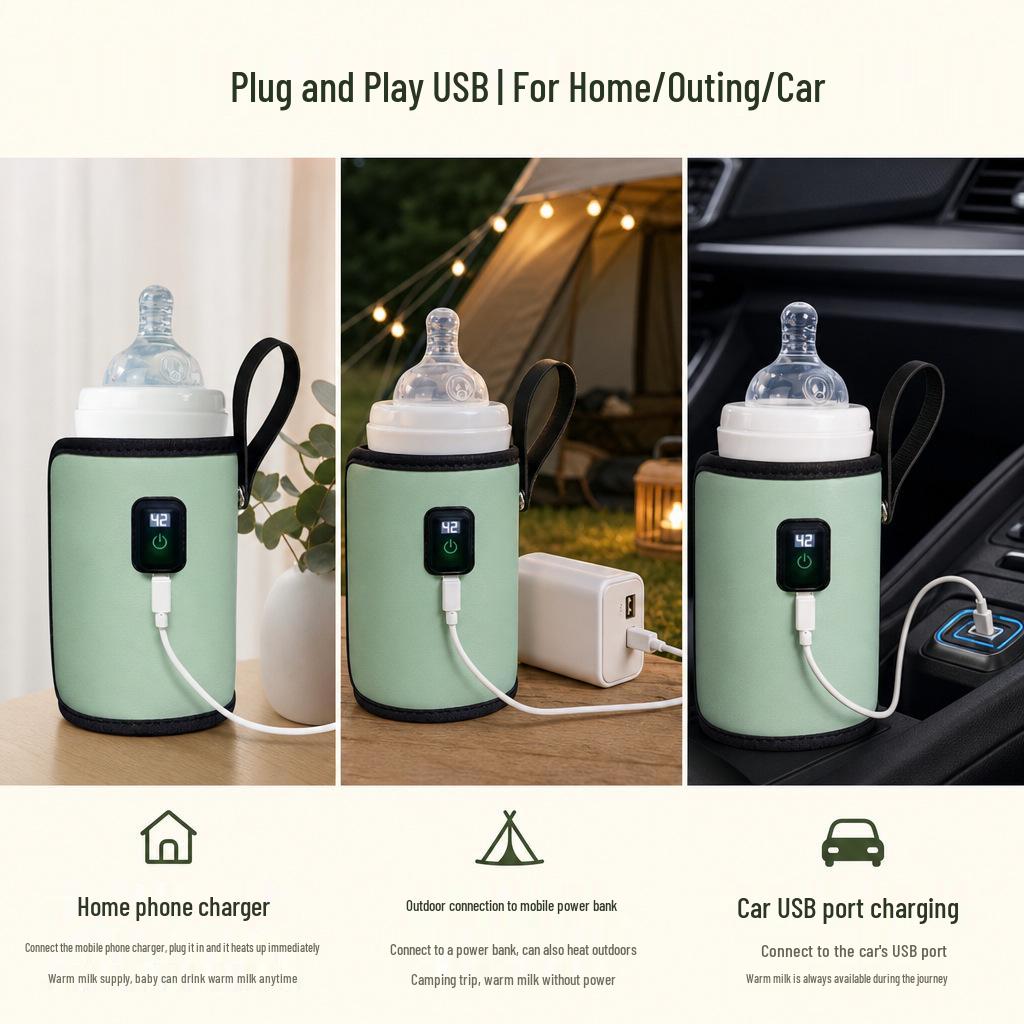 Seven-Speed USB Portable Baby Bottle Warmer