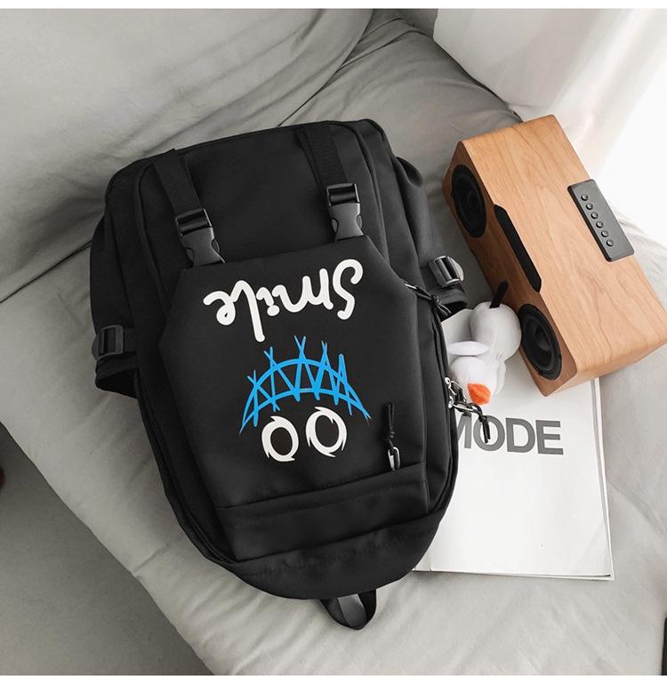 Trendy Harajuku Style Large Capacity Backpack for High School and College Students