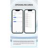 TOMZN NFC Passive Intelligent Padlock Keyless No Keyway Waterproof Theft-proof Thickened Body Lock/Unlock Record Nfc Lock APP