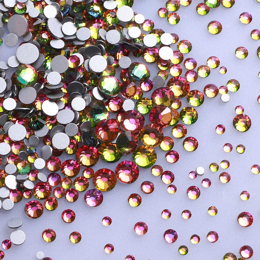 High Quality Rhinestone Non Hotfix Bulk Transparent Crystal AB Glass Rhinestones Mixed Sizes