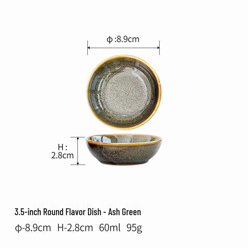 Japanese Style Retro Bone China Dipping Dish