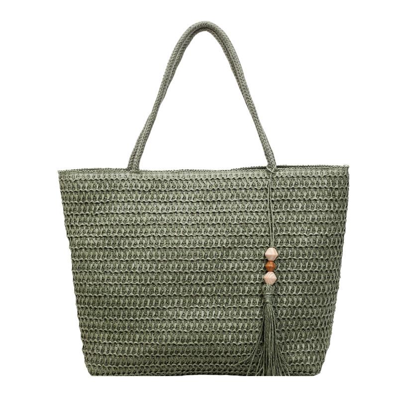 Large-capacity Portable Tote Bag for Casual Commuting, Woven with A Retro and Stylish Design, Single-shoulder Bag Casually