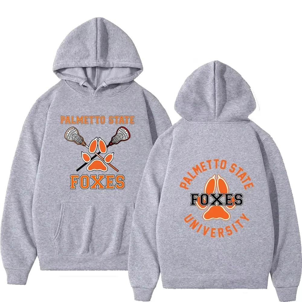 2025 Streetwear The Foxhole Court Palmetto State Foxes Bedruckter Herren-Hoodie Herren Hoodies Damen HipHop Sweatshirt Kleidung Plus