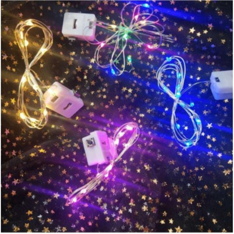 3 Modes 1m 2m Led Light String Decorative Lights Fairytale Copper Wire For Indoor And Outdoor