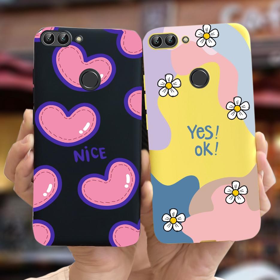 Para Capa Huawei P Smart FIG-LX1 FIG-LA1 Nova Arte Pintada Coque Capa de Silicone Macio Para Huawei P Smart PSmart 2018 Capa Traseira