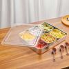 Stainless Steel Storage Seasoning Box 6 & 8 Grid Spice Container Set  Home Stall Bar Party
