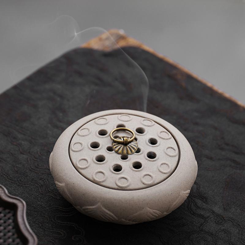 Imitation Ancient Ceramic Incense Coil Furnace Home/Study/Office/Tea Room Joss Stick/Tower Incense Creative Aromatherapy Stove