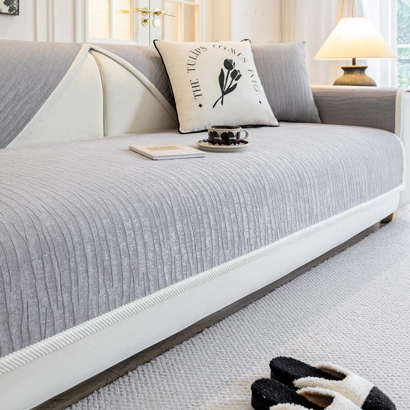 

Living Room French Sofa Cushion, Cream Wind Snow Neil Jacquard Fabric, Universal In All Seasons, Dirt-Resistant And Non-Slip, Advanced Seat Cushion 70*70cm