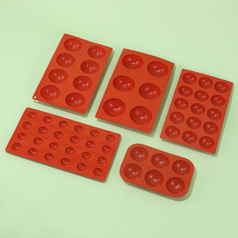 3D Ball Round Half Sphere Silicone Molds for DIY Baking Pudding Mousse Chocolate Cake Mold Kitchen Accessories Tools
