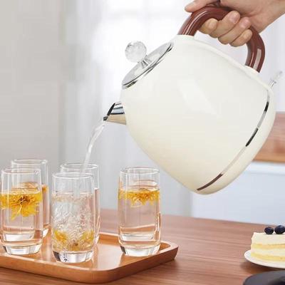 Electric Kettle 1PC 1.8L 304 Stainless Steel Liner Low Noise Household Hotel Office Automatic Power-off Kettle Anti-scalding