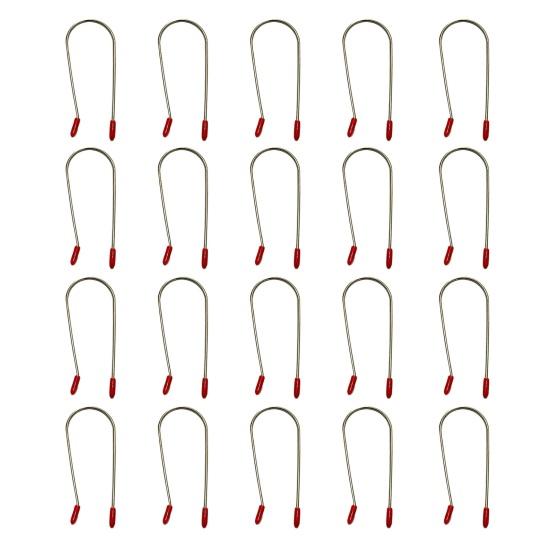 20Pcs Hot Roller Clips Hot Curler U-shaped Clip Replacement Kit Heated Roller Securing Pins Fits All Sized Rollers Curlers