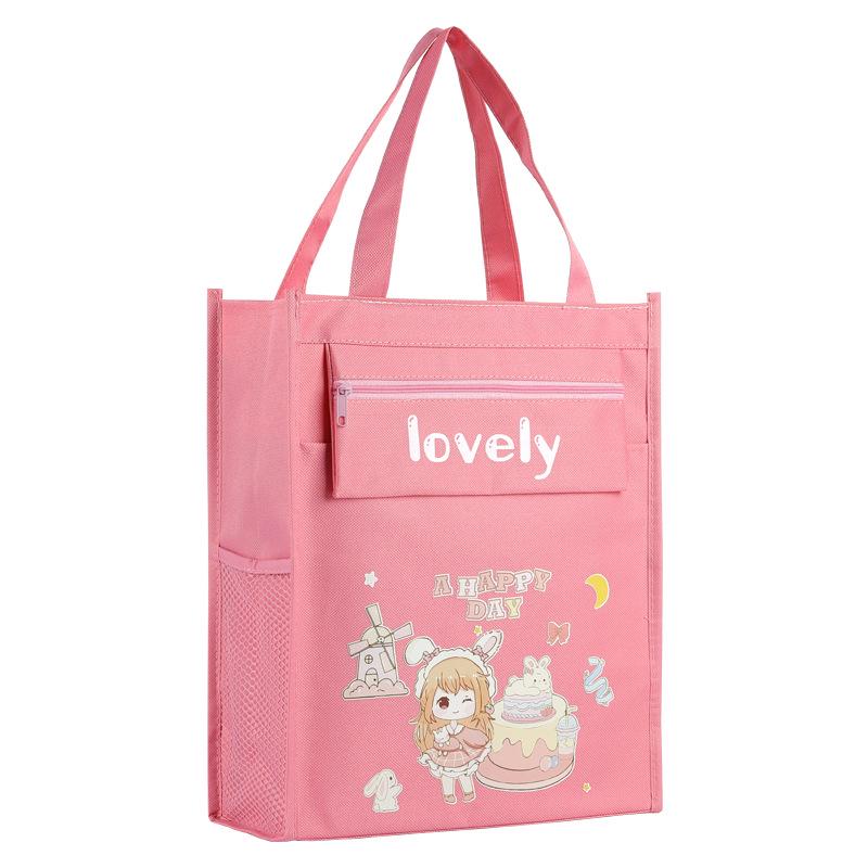 Multifunctional Student Book Bag with Cartoon Design - Large Capacity Study Tote