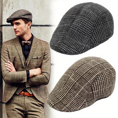 Módna pánska ležérna čiapka newsboy Jarná jesenná retro baretka Divoké ležérne čiapky Unisex Divoká osemhranná čiapka Zimná čiapka