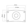 Square Guitar Jack Plate & Socket Assembly for TL Electric Guitar