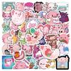 50Pcs Cute Animal Graffiti Stickers Kids Toy Fridge Phone Case Wall Room Cartoon Diy Aesthetic Vinyl Decor Children Girls