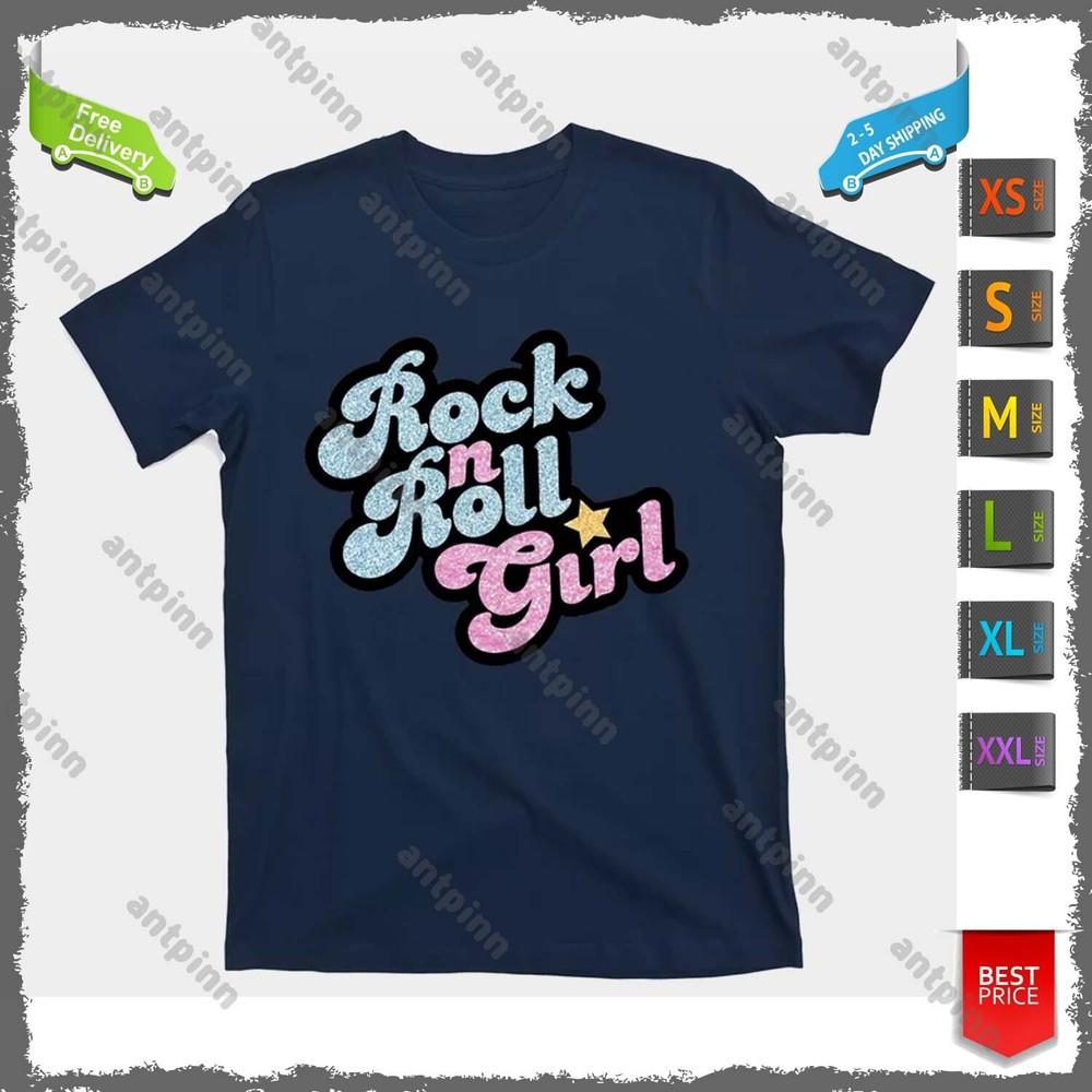 Rock N Roll Girl T-Shirt For Men And Women Unisex T-Shirt XXL