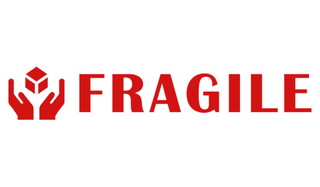 Printtoo Fragile Self Inking Rubber Stamp Pre-Inked Office Stamp- Home Office Business Stationery, Black- 42 X 9