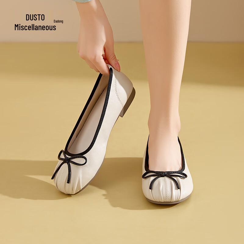 Da Dong Women s French Style Bowknot Flat Shoes 36