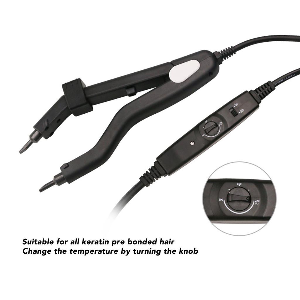 Hair Connector Fusion Bonding Tool Fusion Hair Extensions Tool Professional Fusion Heat Iron Connector for Hair Extensions