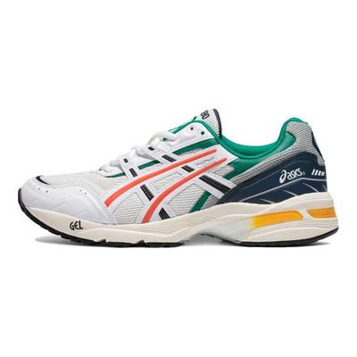 Gel-1090 Tessuto Pelle Sintetica Moda Retro Sportive Basse Scarpe Lifestyle Scarpe Unisex Bianco Grigio 1203A243-020
