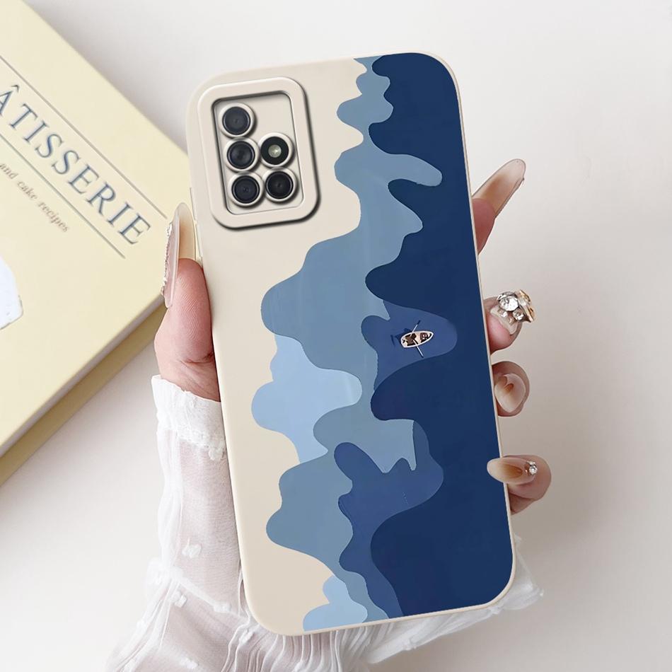 For Samsung Galaxy A71 A51 4G Fashion Dusk Beach Painting Phone Case For Samsung A51 A71 4G Soft Silicone Shockproof Cases