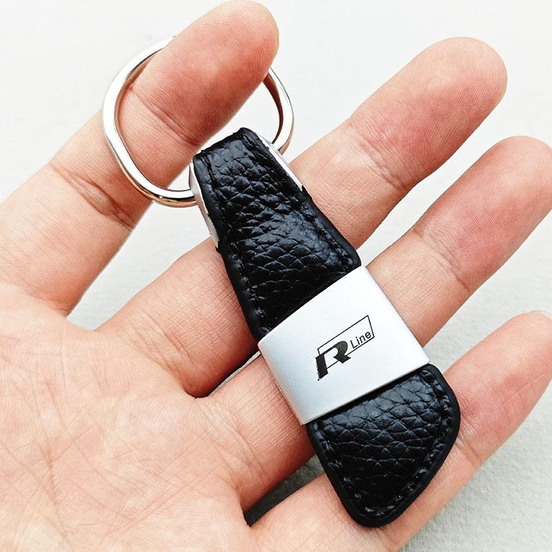 2026 Caldo Per Volkswagen VW Portachiavi Auto in Pelle alla Moda Regali per Donna Uomo Per Wolkswagen VW Rline R GTI Golf 5 6 7 8 GTD Polo Auto