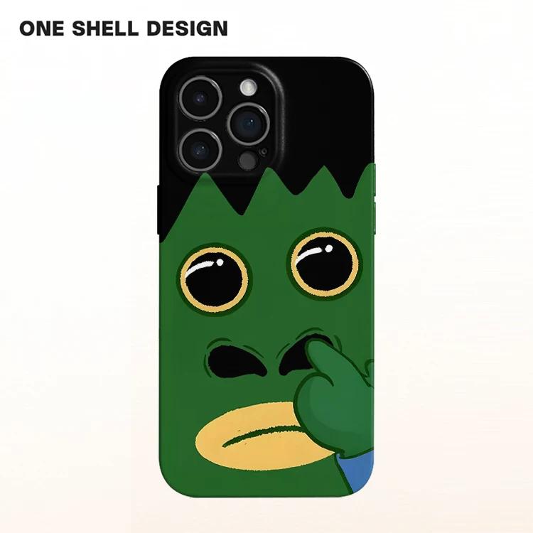 

Funny Couple Matching Phone Case, Hilarious Cartoon Meme Shockproof Protective Cover for iPhone iPhone 13 PRO MAX чёрный