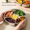 Jinwanfu 316L Stainless Steel Multi-Compartment Steaming Plate