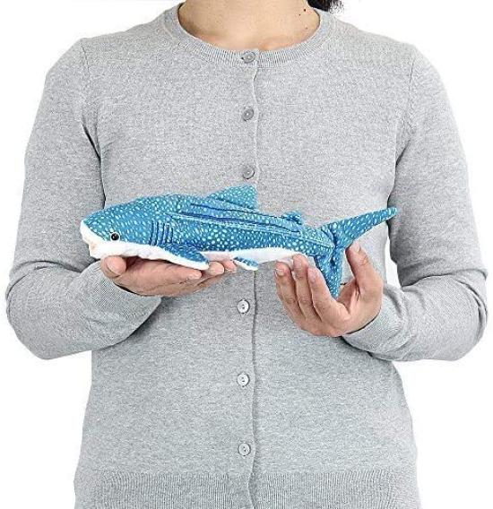 Carolata Whale Shark Plush Toy Realistic Shark Sea Creature Animal Toy Doll Gift Present Birthday Christmas Present (Small/Soft Touch) (Twice Tested)