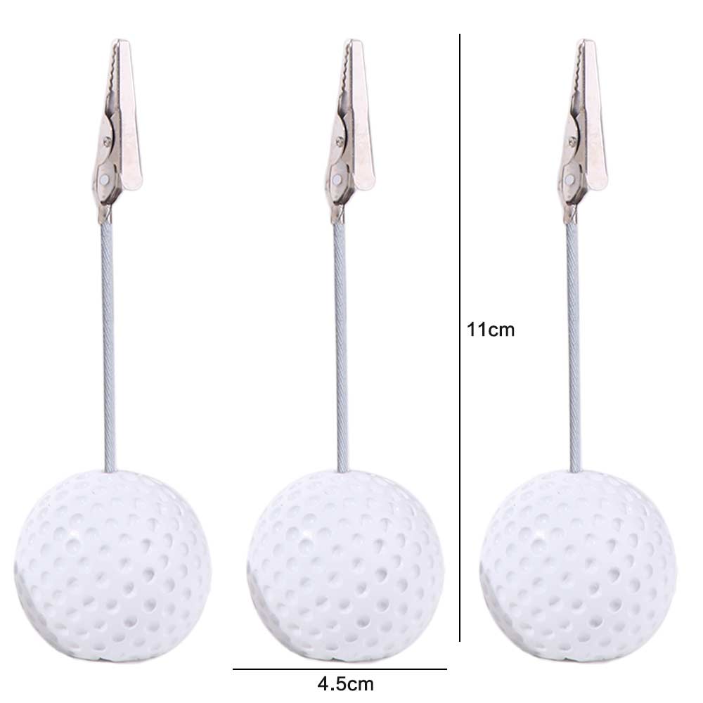 3pcs White Photo Clip Resin Memo Clamp Photo Holder Display Holder  Golf Event