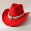 Neue Herzförmige Cowboykopf-Accessoires Cowboyhut Filzhut Neuer Outdoor-Hut für Herren und Damen Ritterhut