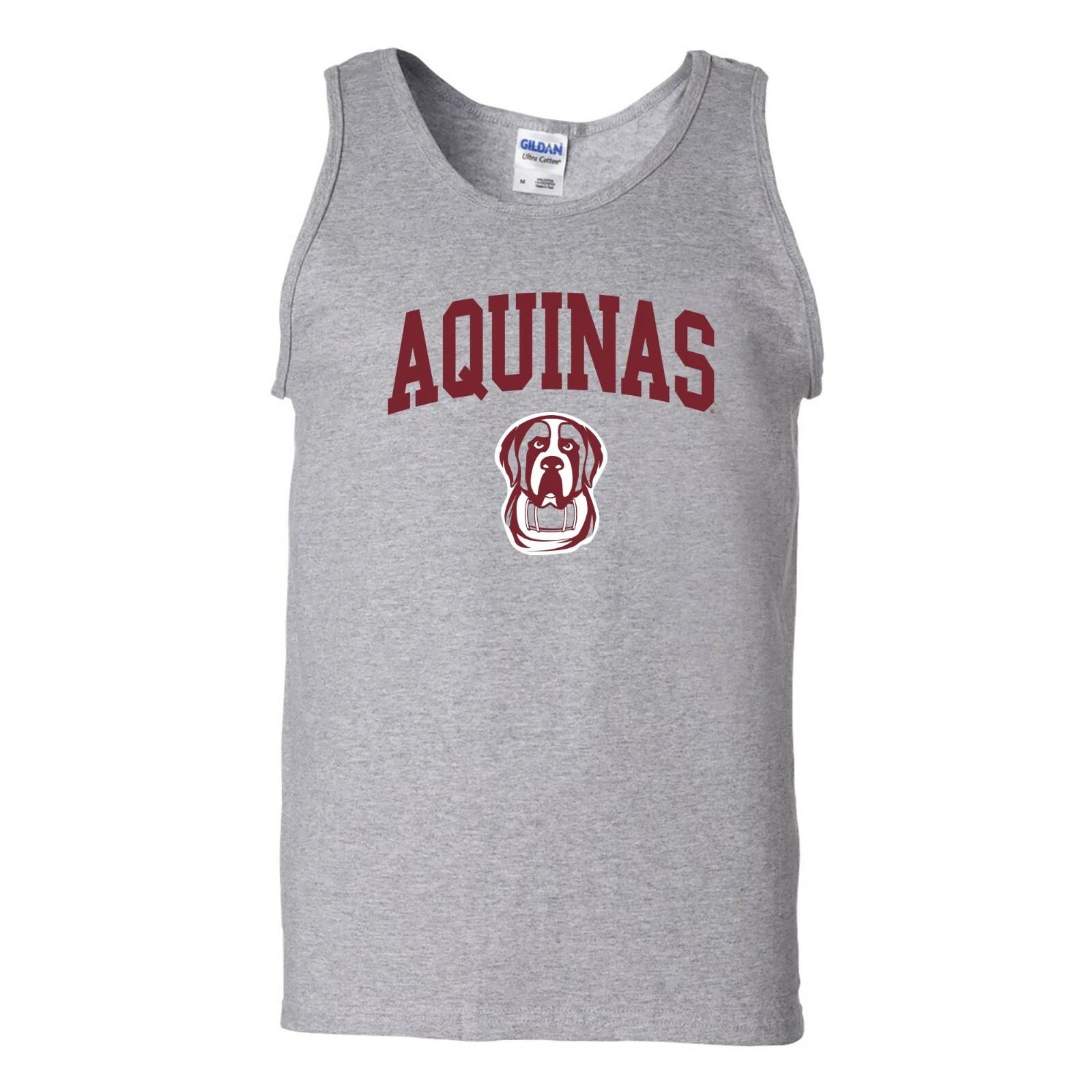 Aquinas Saints Arch Logo Tank Top - Sport Grey L