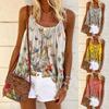 Womens Swing Vest Sleeveless Cami Top Ladies Flared Plus Size Tops Shirt Holiday