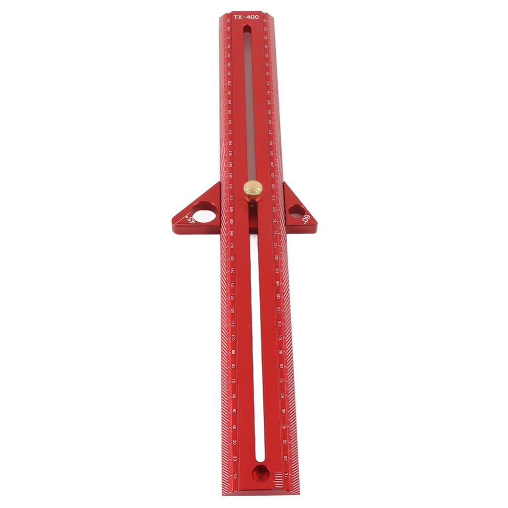 Woodworking T Track Ruler Multifunctional Aluminum Alloy Portable Wood Measuring Angle Ruler