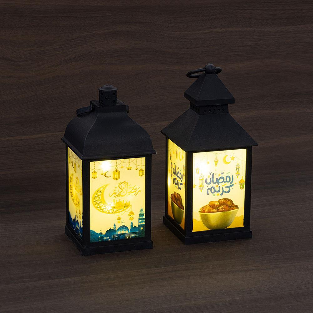 Classic City Retro LED Candlestick with Battery-Warm Light Alloy Ornament