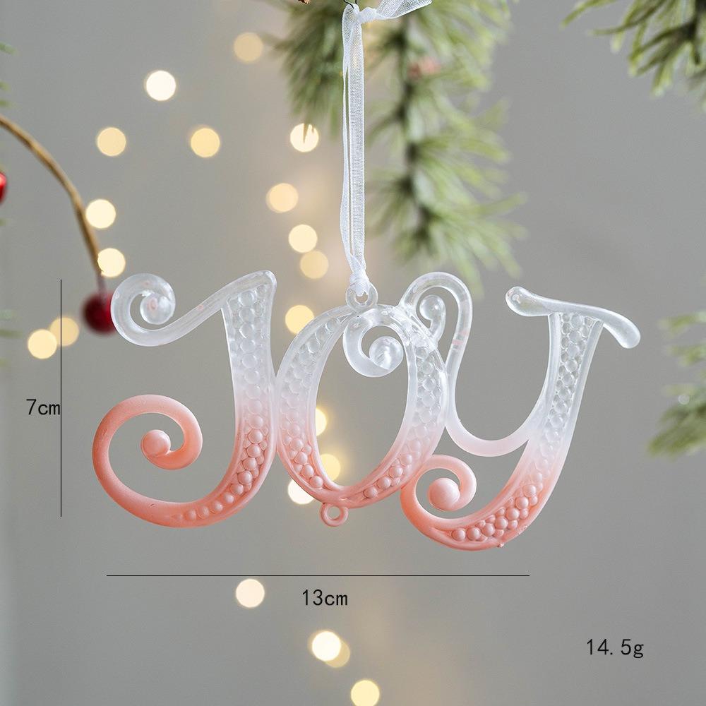 Snowflake Icicle Christmas Pendants Crystal Acrylic Christmas Tree Ornaments Happy New Year Home Table Decor Hanging Pendant
