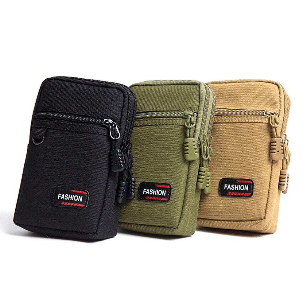 1Pcs 7 Inch Belt Waist Bag Wear-resistant Waist Fanny Pack Durable Phone Pouch for Outdoor Camping