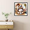 Coffee Gnome 5D DIY Full Drill Round Diamond Painting Kit for Home Wall Decor