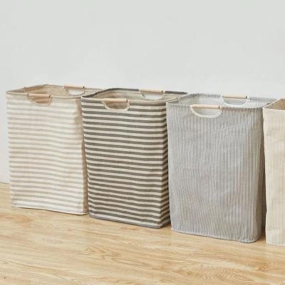 סל כביסה עמיד למים כותנה פשתן סלי בגדים מלוכלכים ארגונית כביסה מתקפלת תיק אחסון מגוון מתקפל מתקפל